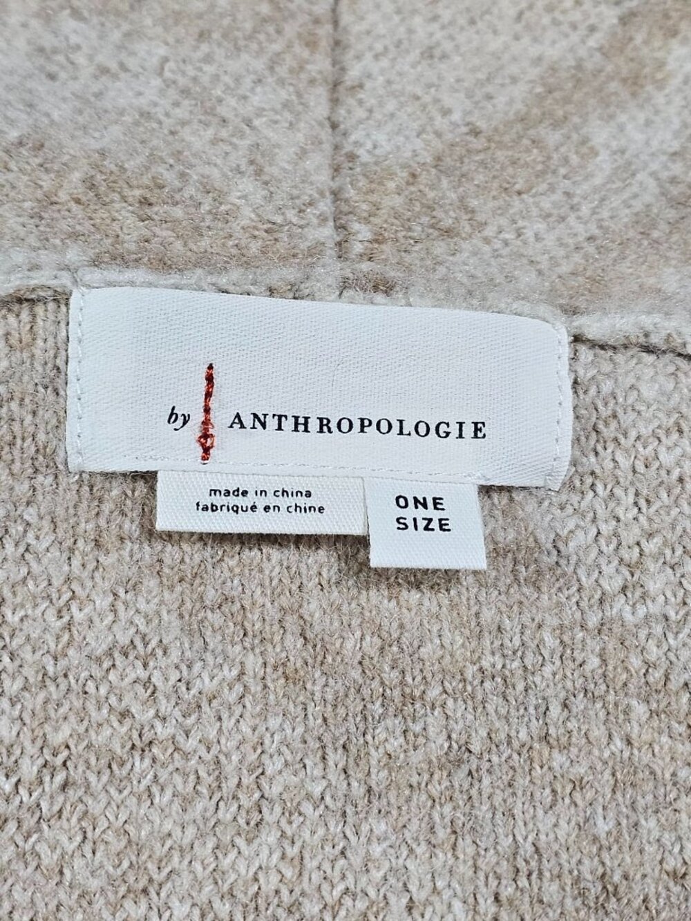 Anthropologie Women's Beige The Mariel Longline Cardigan Sweater Size O/S 2983 - Picture 6 of 12